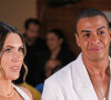 Bruna Matuti e Thiago Oliveira, do 'É de Casa', se casaram em união intimista na casa do casal