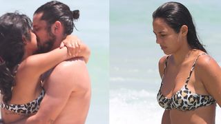 Yanna Lavigne exibe corpo real em praia com Bruno Gissoni e surpreende web: 'Chocadíssima com essa barriga'