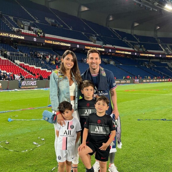 Messi e Antonella são pais de três filhos