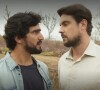 Tertulinho (Renato Góes) e José/Zé Paulino (Sergio Guizé) têm nova briga na novela 'Mar do Sertão' em capítulos da primeira semana de 2023