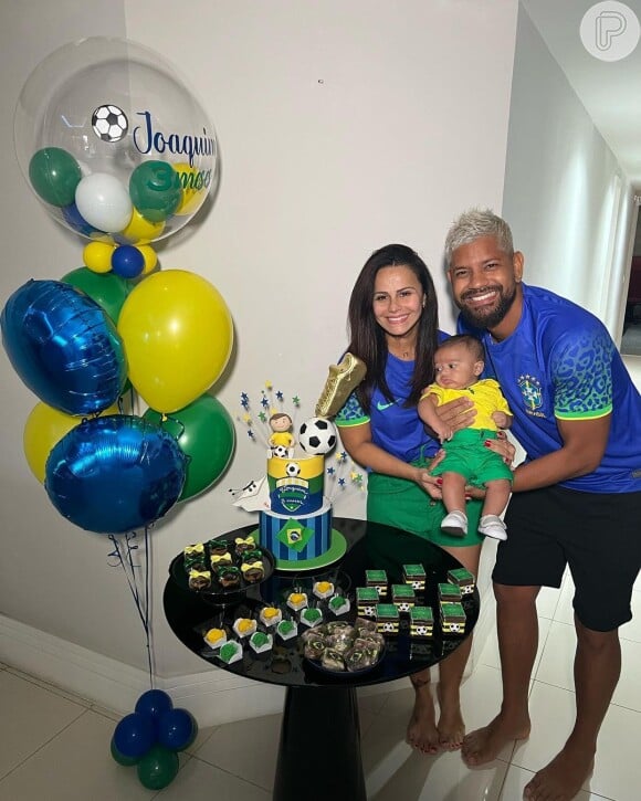 Filho de Viviane Araújo e Guilherme Militão, Joaquim nasceu em 6 de setembro de 2022
