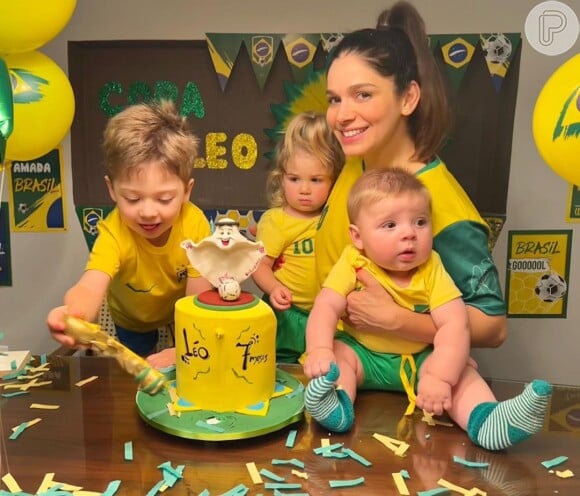 Terceiro filho de Sabrina Petraglia e do engenheiro Ramón Velázquez, Leo nasceu em 10 de abril de 2022