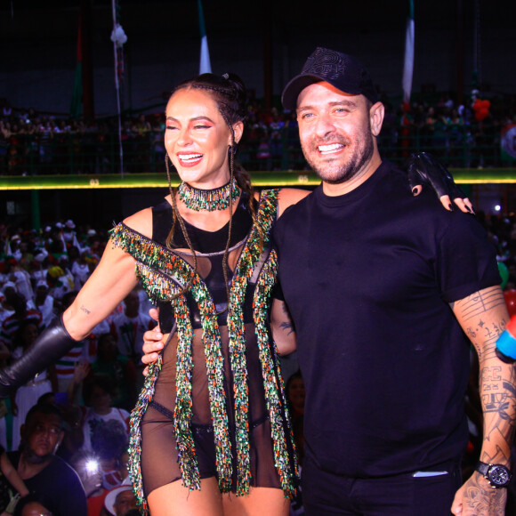 Paolla Oliveira e Diogo Nogueira participaram juntos de mais um ensaio da Grande Rio no dia 12 de abril
 