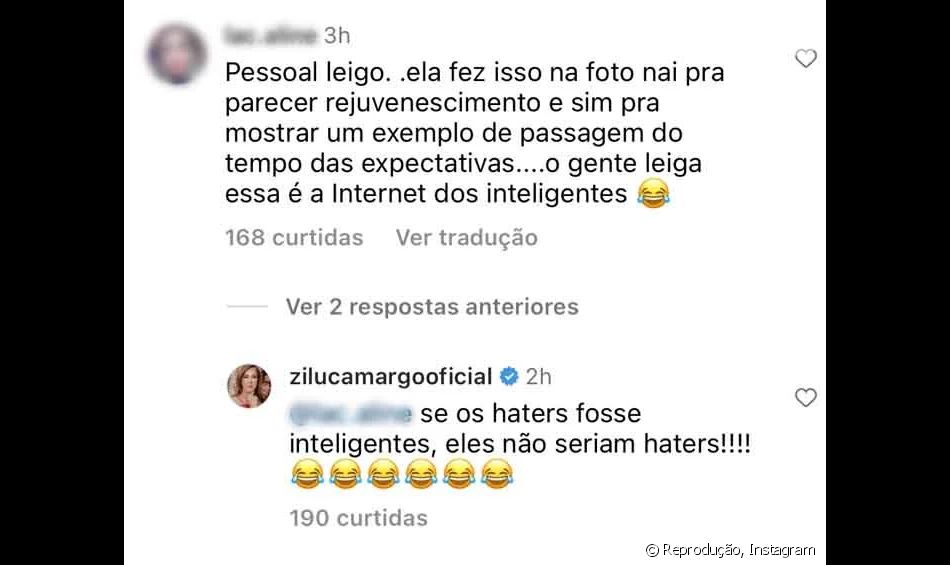 Zilu Godoi rebateu as críticas dos haters