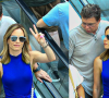 Ana Furtado e Boninho foram flagrados em um shopping carioca na noite deste sábado (14)