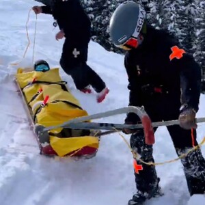 Luciana Gimenez se acidentou enquanto esquiava em Aspen, nos EUA