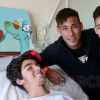 Neymar esteve no hospital Sant Joan de Déu, em Barcelona