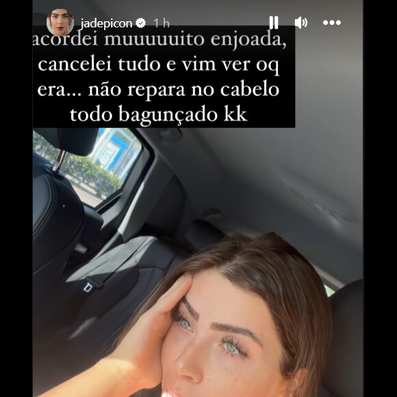 Jade Picon foi para o hospital após acordar enjoada