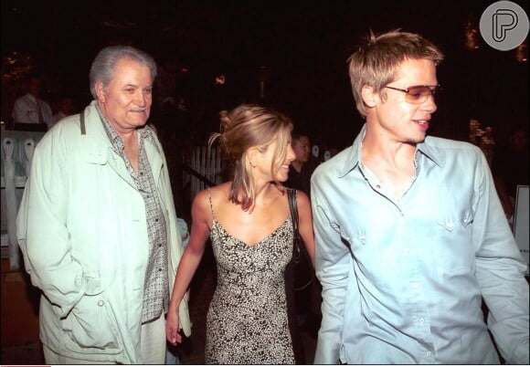 Brad Pitt tinha um bom relacionamento com o pai de Jennifer Aniston, John Aniston