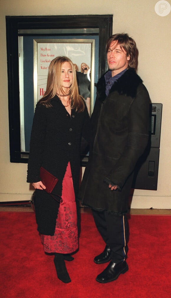 © Blackbird/ABACA. 17234-3. Los Angeles, 16/2/2000. Jennifer Aniston & Brad Pitt arrive at Hanging Up premiere.14/06/2000 - 