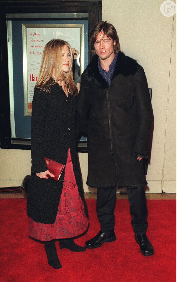© Blackbird/ABACA. 17234-4. Los Angeles, 16/2/2000. Jennifer Aniston & Brad Pitt arrive at Hanging Up premiere.14/06/2000 - 