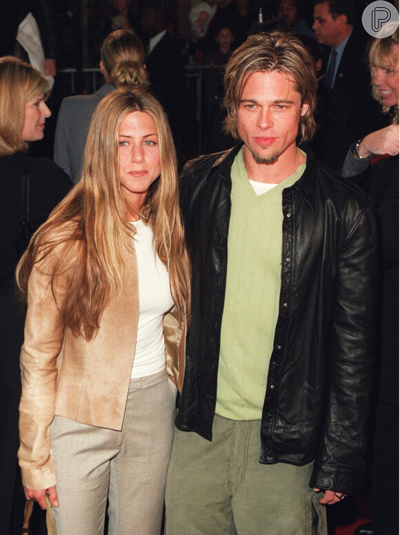 © Blackbird/ABACA. 17778-5. Los Angeles, 14/03/2000. Premiere of Erin Brockovich : Brad Pitt & Jennifer Aniston.13/06/2000 - 