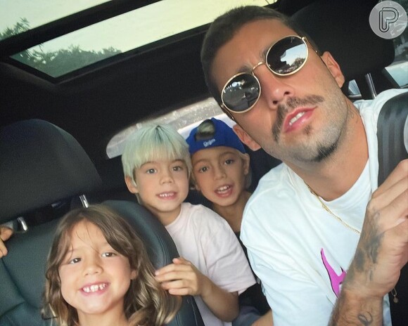 Pedro Scooby está vivendo no Brasil e Luana Piovani em Portugal, com os filhos