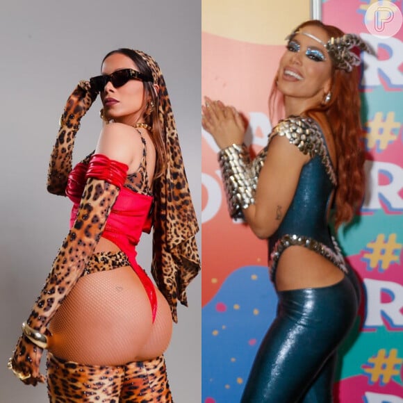 Anitta antes e durante o Carnaval de 2023