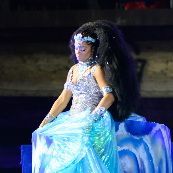 Juliana Alves representou Iemanjá no carnaval 2023 da Unidos da Tijuca