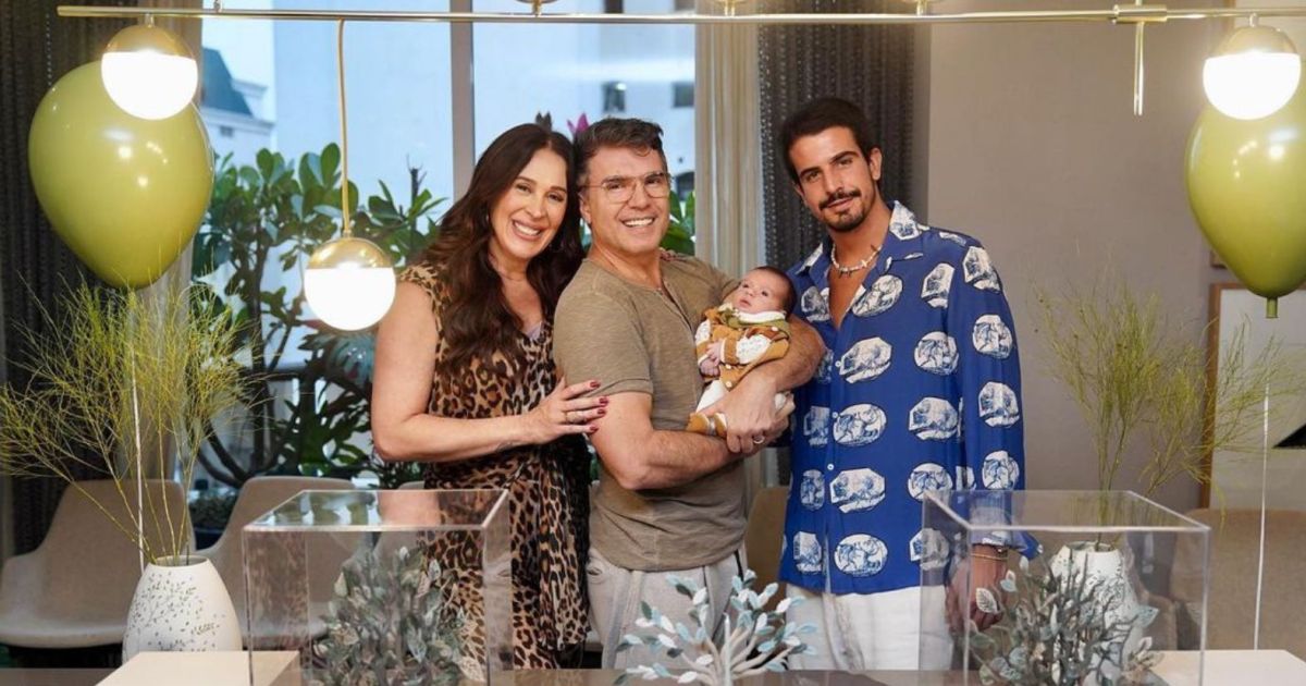 Claudia Raia re&uacute;ne a fam&iacute;lia em festinha de anivers&aacute;rio do primeiro m&ecirc;s de  Luca. Veja fotos! - Purepeople