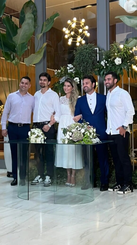 Filhos do cantor Leandro: Lyandra Costa reúne irmãos em cerimônia de casamento intimista