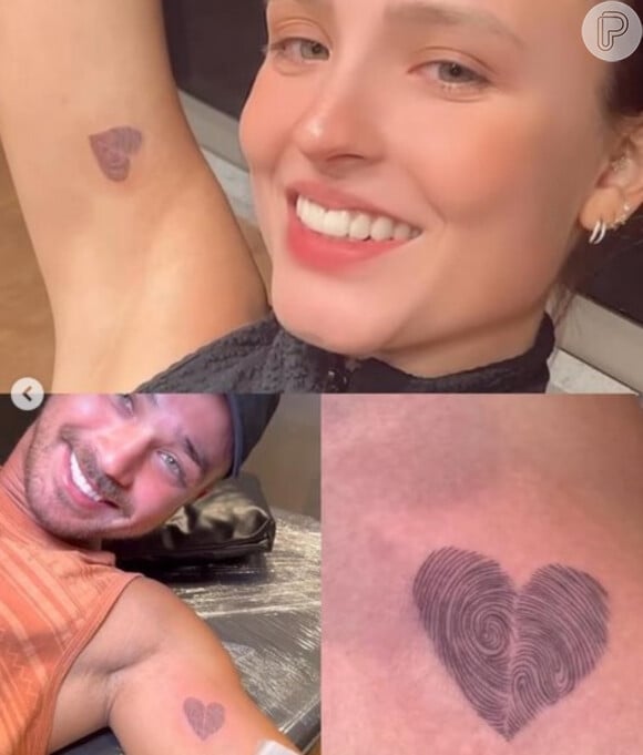 Larissa Manoela fez tatuagem de casal com André Luiz Frambach