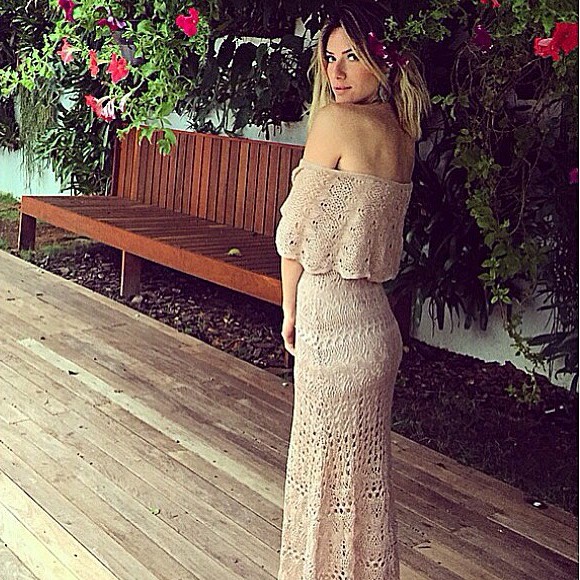 Vestido de festa de crochê: esse look de Giovanna Ewbank traz um ar mais boho à composição