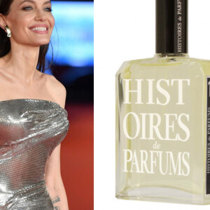 A atriz Angelina Jolie é fã do perfume Histoires de Parfums 1969, lançado em 2001.