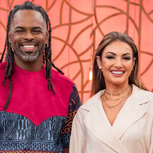 Patrícia Poeta e Manoel Soares são parceiro de palco no programa 'Encontro', exibido de segunda a sexta