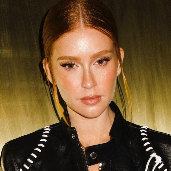 Jaqueta biker usada por Marina Ruy Barbosa é um modelo da Chloé