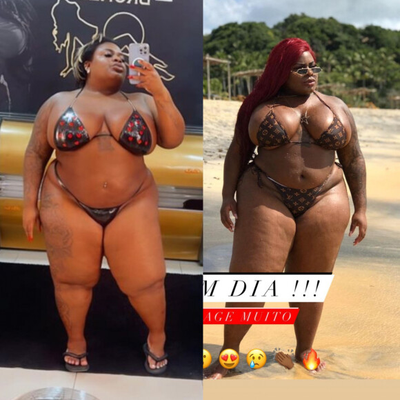 O antes e depois de Jojo Todynho de biquíni impressiona