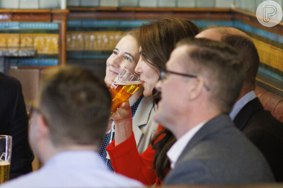 Kate Middleton não dispensou uma cervejinha