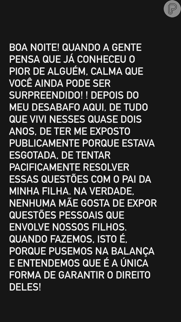 Renata Gutierrez explicou que procurou Xamã para tentar acertar a relação dele com a filha