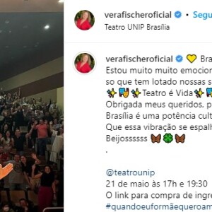 Com mais de 50 anos de carreira, Vera Fischer ainda se emociona com seu trabalho