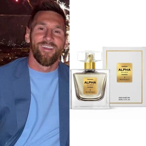 Outra versão mais acessível do perfume de Messi é o Alpha, da Nuancielo