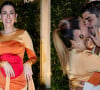 Fernanda Paes Leme trocou beijos com noivo, Victor Sampaio, em festa de 40 anos