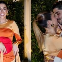 Aniversário de Fê Paes Leme: apresentadora elege look fashionista para festa com famosos e troca beijos com noivo em evento