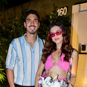 Giovanna Lancellotti com empresário Gabriel David na festa de Fernanda Paes Leme
