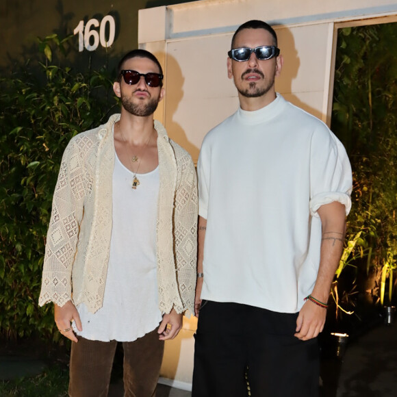 Chay Suede e João Vicente de Castro na festa de 40 anos de Fernanda Paes Leme