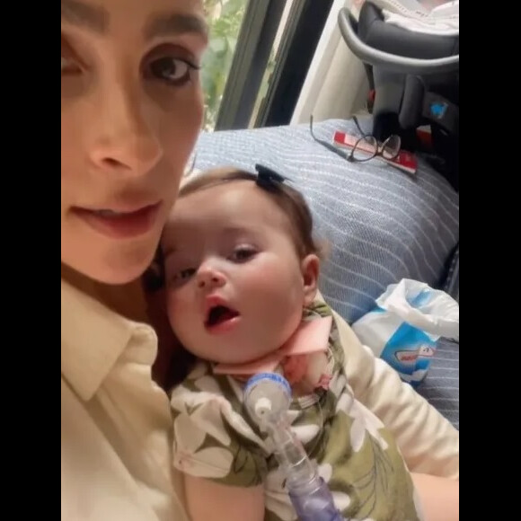 Maria Guilhermina, caçula de Leticia Cazarré, nasceu com cardiopatia.