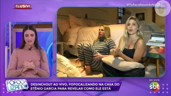 Stenio Garcia e Marilene Saade pedem desculpas aos telespectadores do SBT por barraco ao vivo no Fofocalizando