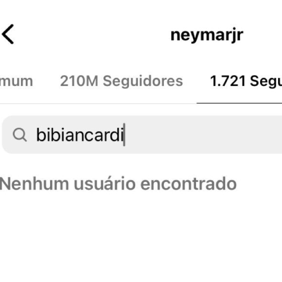 Neymar deixou de seguir a cunhada no Instagram após ser criticado