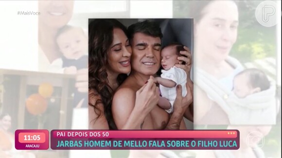 'Mais Você' exibe foto linda de Claudia Raia, Jarbas Homem de Melo e Luca.