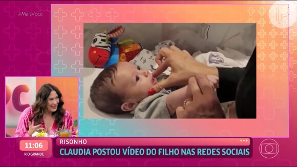 Ana Maria Braga fala sobre os 5 meses de Luca.