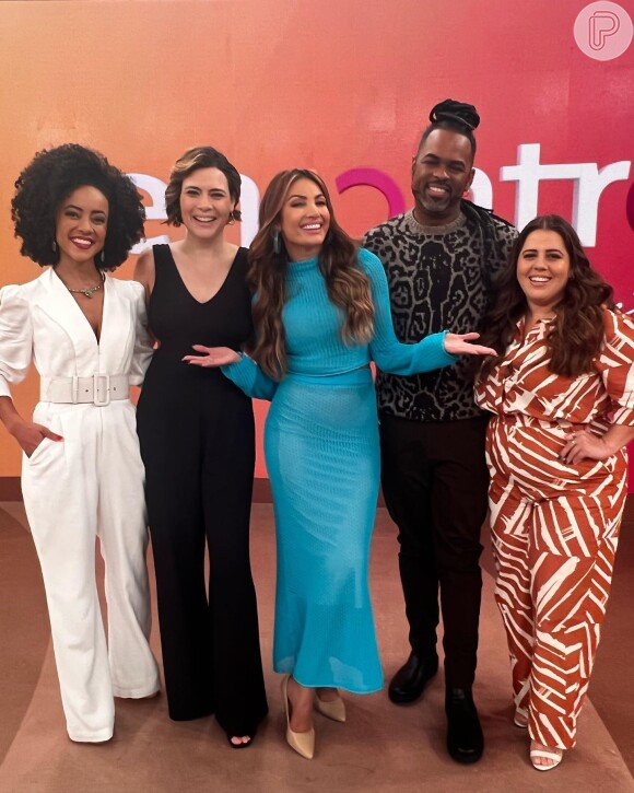 Com Patrícia Poeta, Manoel Soares, Tati Machado, Valéria Almeida e Michele Loreto o 'Encontro' teve sua equipe por um tempo.