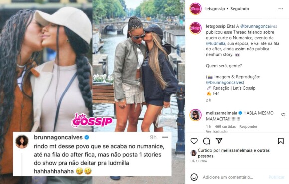Brunna Gonçalves postou uma indireta em sua rede social