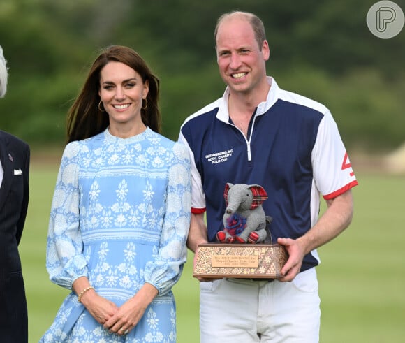 Kate Middleton e Príncipe William prestigiaram um evento de polo sediado em Egham, na Inglaterra, na última quinta-feira (06)