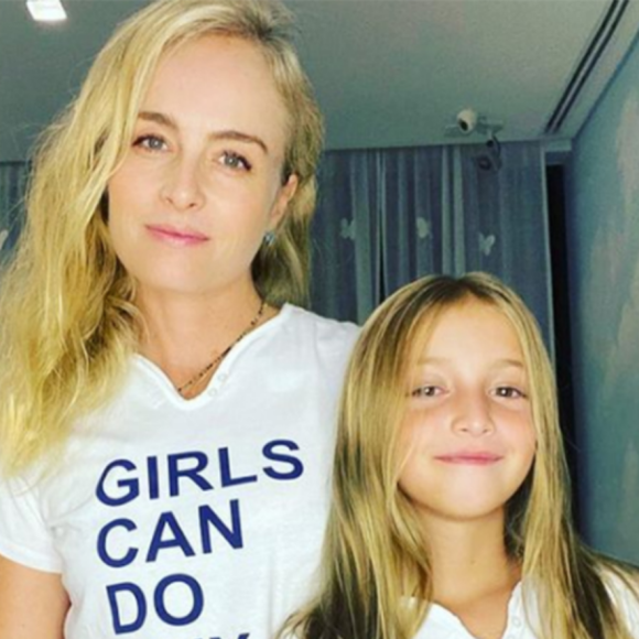 'Garotas podem fazer qualquer coisa': Angelica e Eva já combinaram T-shirt com mensagem empoderada