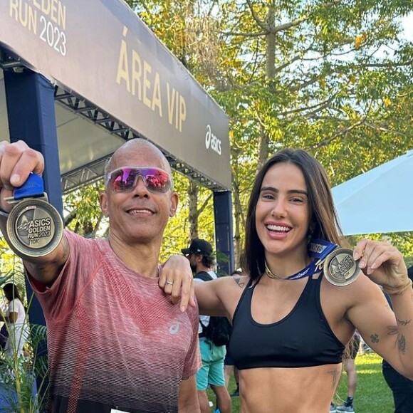 Luiza Caldi participa de corridas.