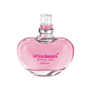 O perfume Glowing Star, da linha da Larissa Manoela para a Jequiti, é um Floral Feminino com notas de topo de Limão, Maça, Pera e Manga
