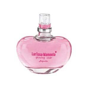 O perfume Glowing Star, da linha da Larissa Manoela para a Jequiti, é um Floral Feminino com notas de topo de Limão, Maça, Pera e Manga