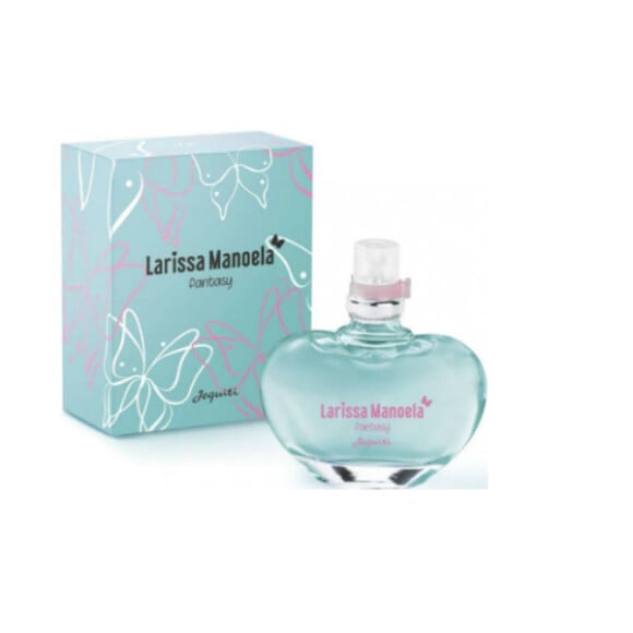 Perfume Fantasy, da linha da Larissa Manoela para a Jequiti, é um Floral Feminino com notas de topo de Chocolate Branco, Framboesa e Mandarina