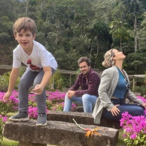 Paloma Duarte e Bruno Ferrari são pais de Antônio, de 7 anos