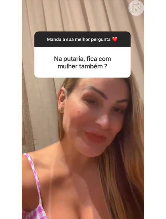 Andressa Urach anda mantendo uma relação próxima com seus seguidores após voltar a fazer conteúdo adulto.